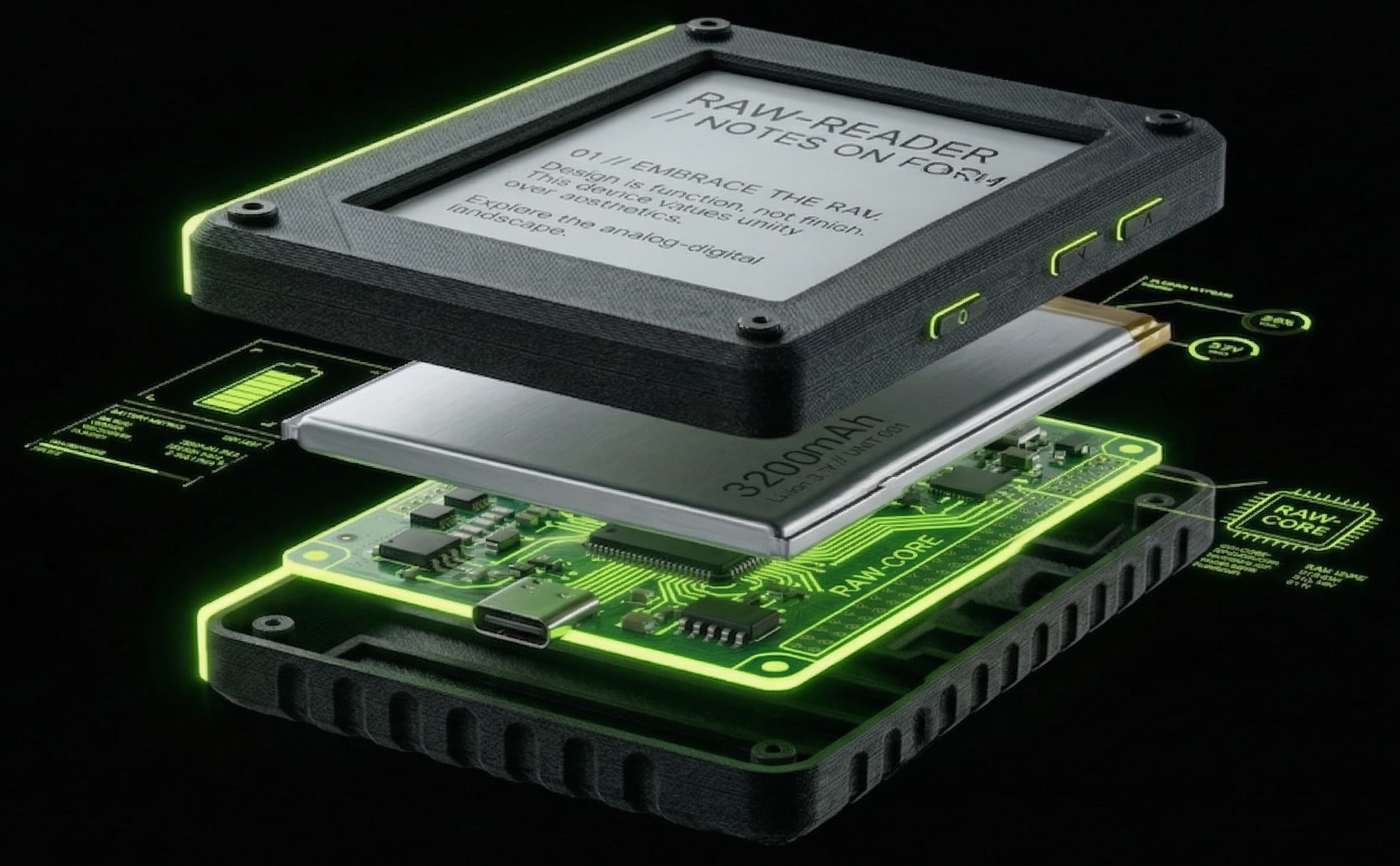 RAW-READER exploded view 3D